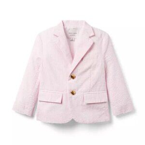 NWT Janie and Jack Pink Seersucker Blazer & Shorts